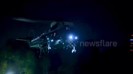 President Trump arrives at Winfield House for visit to the UK