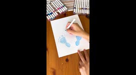 Baby's First Halloween Keepsake DIY: Adorable feetprint Craft!