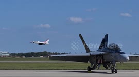 US: Jetplanes Paint Heart In Sky During Joint Base Andrews Air Show