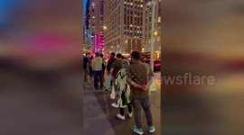 Midnight Crowd Gathers For Famous Halal Street Food In Manhattan