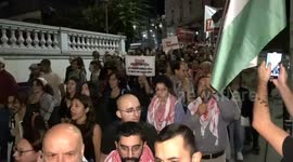 Türkiye: Support march for the Global Sumud Flotilla in Istanbul