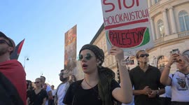Poland: Polish protestors call for stronger government response to Israeli attacks on Gaza