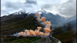 Outdoor brand forced to apologise for controversial firework stunt in Himalayas