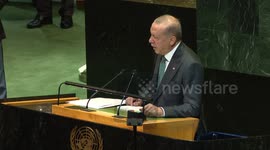 US: Turkish president decries ‘unjust isolation’ of Turkish Cypriots at UN General Assembly