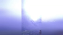 Dramatic Video: Lightning Strikes Barcelona Tower Amidst Intense Storm