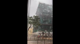 Typhoon Ragasa lashes Hong Kong with heavy rain and fierce winds