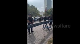 US: Arrival of the Syrian President Ahmad al-Sharaa at the United Nations building in New York to deliver a speech before the General Assembly