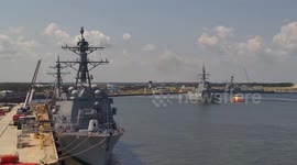 US: Spanish Navy Frigate SPS Canarias Sets Sail From Mayport