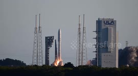 A United Launch Alliance (ULA) Atlas V rocket launches from Space Launch Complex-41 (SLC-41)