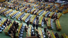US: Most countries walk out of UN General Assembly session during Netanyahu's speech
