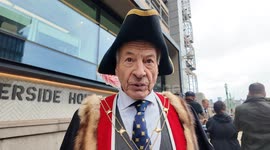 Interview with the Master Woolmen at this years annual Sheep Drive over Southwark Bridge