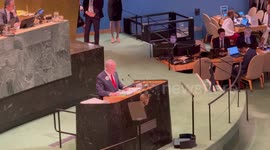 Benjamin Netanyahu, Prime Minister of the State of Israel addresses the UNGA 8 4/4