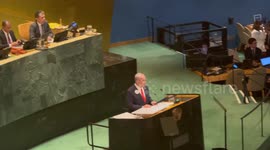 Benjamin Netanyahu, Prime Minister of the State of Israel addresses the UNGA 8 2/4