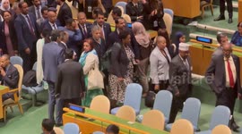 Benjamin Netanyahu, Prime Minister of the State of Israel addresses the UNGA 8 1/4