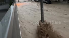 Spain: Heavy Rains Brings Floods To Cuarte De Huerva