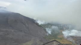 Firefighters were activated for the third consecutive day to work on extinguishing the IF Peñalba de la Sierra wildfire