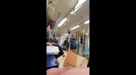 Passenger refuses to give up priority seat to a pensioner then kicks her