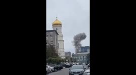 Russian drone strike hits former call center in Dnipro, Ukraine