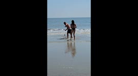 Two days in Hilton Head and we've already seen a shark hauled out...from the water we were just swimming in. 