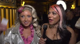 US: Remi Blond Front Row Interview at the Blonds Fashion Show