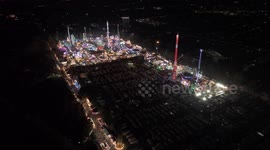 Get a bird's-eye view of Nottingham's iconic Goose Fair 2025! This captivating drone footage showcases the fair's massive layout, thrilling attractions, and the energetic atmosphere that makes it a must-see event. Prepare to be amazed by the scale!