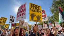 US: Pro-Palestine Americans take to streets in New York as a global day of action for Palestine
