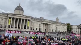 UK: Thousands Arrested In London As Trafalgar Square Protest Defies Palestine Action Ban
