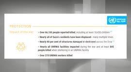 UN agency summarizes impact of 2-year war on Palestinians in Gaza