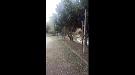 Car Crashes Into Skate Park and Overturns During Police Chase in Santo André (SP-Brazil)