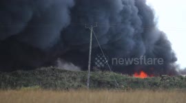 Massive Fire At Car Dismantlers! - Sept 13th 2016