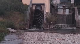 After the Storm: River Traun Swells with Massive Water Flow