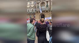 Israel supporters protest in Germany calling for hostages release