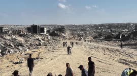 Northern Gaza residents return to ruined homes after ceasefire