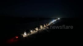 Heavy vehicular traffic as Palestinians return to northern Gaza after ceasefire