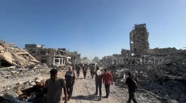 Palestinians return to severe destruction in northern Gaza amid Israeli withdrawal