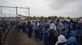 Several arrested as activists block railway in  Gaza solidarity protest in Rotterdam