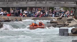 North Carolina’s whitewater course hosts colorful boat showdown