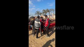 Palestinian Prisoners Released in Khan Yunis