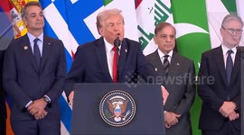 Egypt: Trump says humanitarian aid 'pouring in' to Gaza as ceasefire sets in