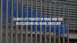 EU Must Lift Penalties on Israel Now That Gaza Ceasefire Has Begun, Envoy Says