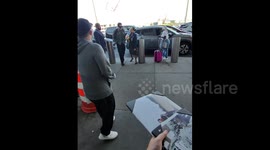 Daniel Day-Lewis At JFK Airport