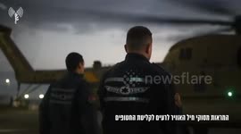 Israel: Footage Shows Israeli Air Force Helicopters Taking Off to Receive Returnees