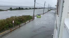 US: Hight Tide Causes Flooding in Ocean City, NJ