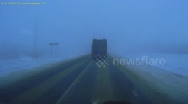 Driver Loses Control and Crashes Into Bus