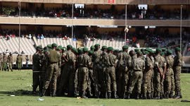 Kenya: Police fire tear gas as thousands in Kenya mourn opposition leader Odinga in Nairobi stadium (2)