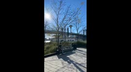 Luxury yacht grazes Brooklyn pier near Domino Sugar Factory site — no injuries reported