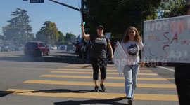 US, Los Angeles: Northridge No Kings Protest Part 1