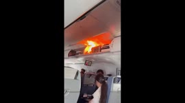 Lithium battery fire on flight CA139 in Shanghai, China
