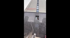 The Boy Leaps from High Window