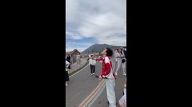 Eagle Snatches Food Mid-Air